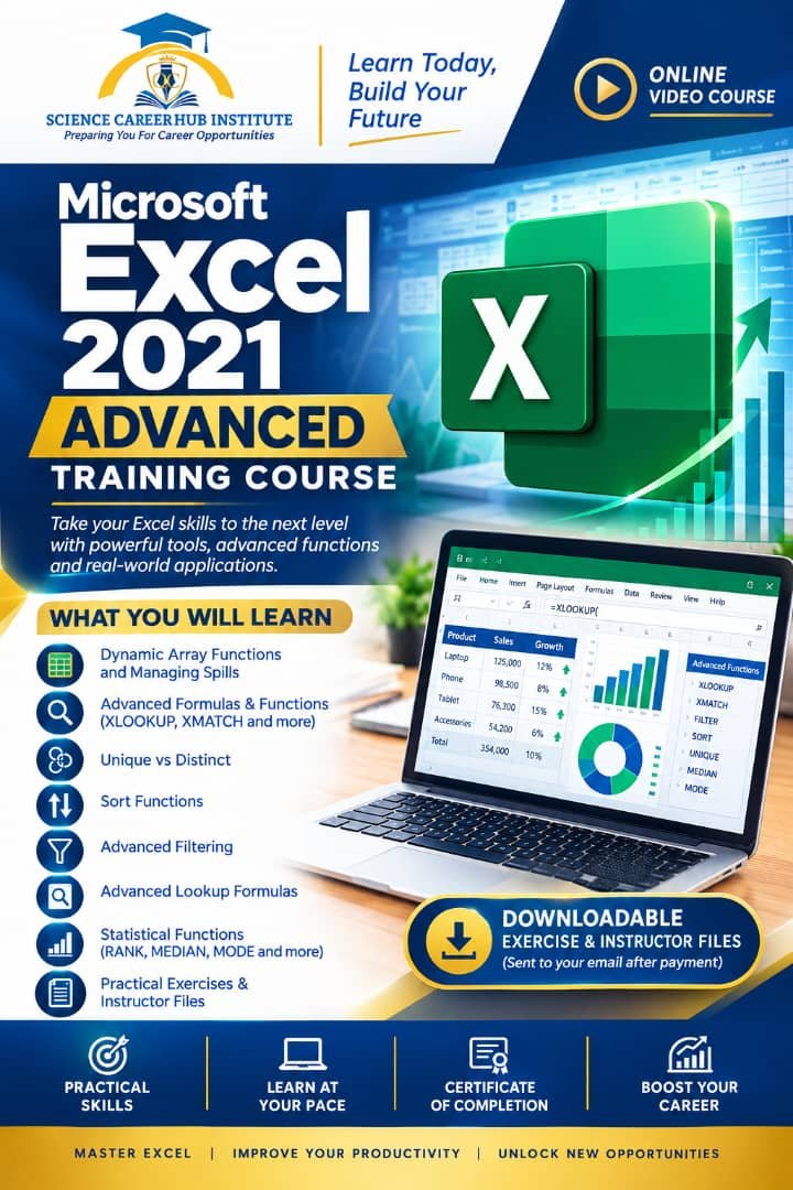 Microsoft Excel 2021/365 Advanced Training